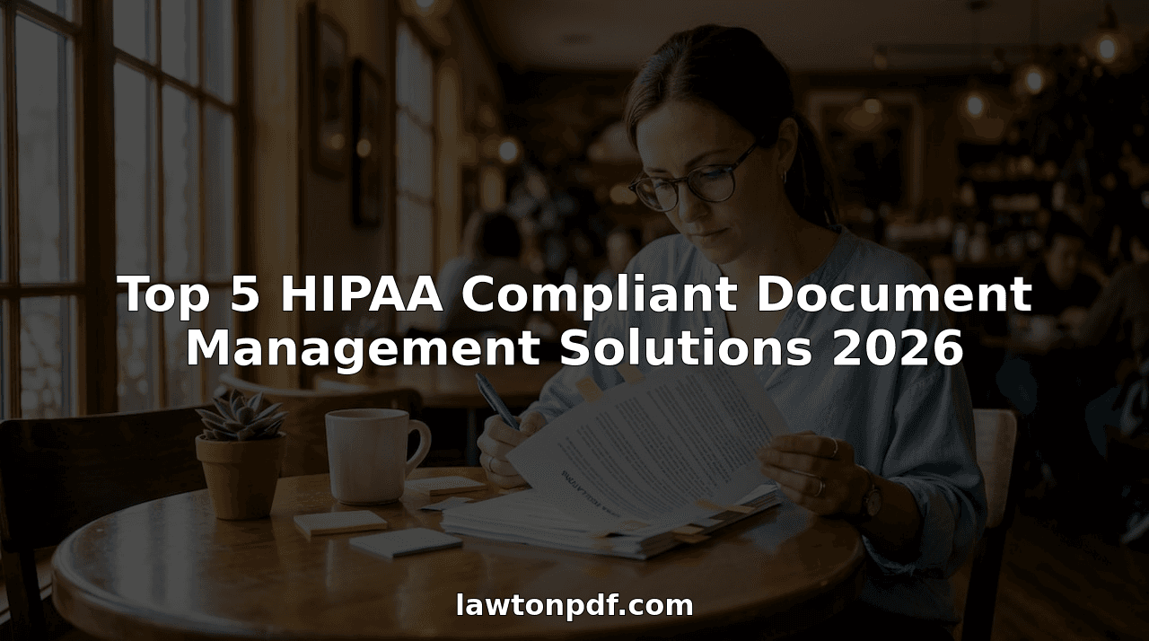 Top 5 HIPAA Compliant Document Management Solutions 2026